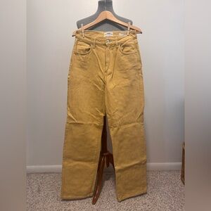 Cotton On Mustard Loose Straight Jeans